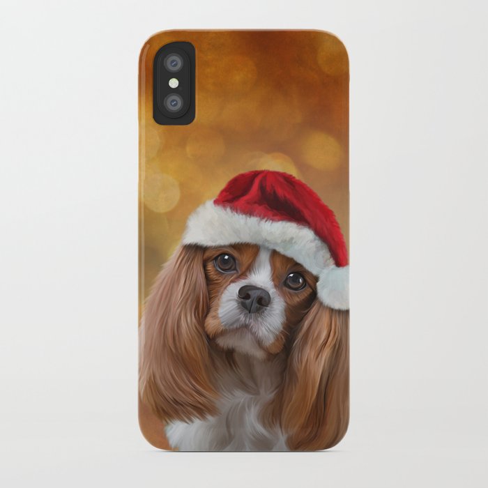 700x700 drawing dog breed cavalier king charles spaniel in red hat - Cavalier King Charles Spaniel Drawing