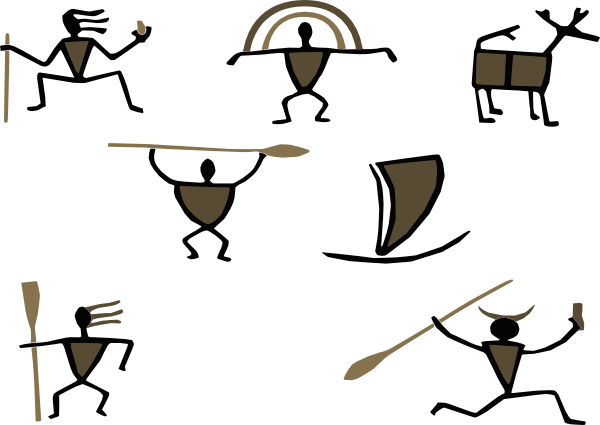 600x425 cave drawings clip art - Cave Drawings