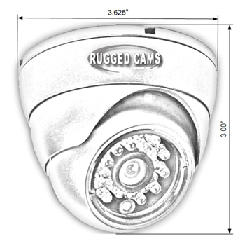 350x354 Analog Dome Cameras - Cctv Camera Drawing