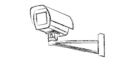 450x200 Security Camera System Ameta International Co L - Cctv Camera Drawing
