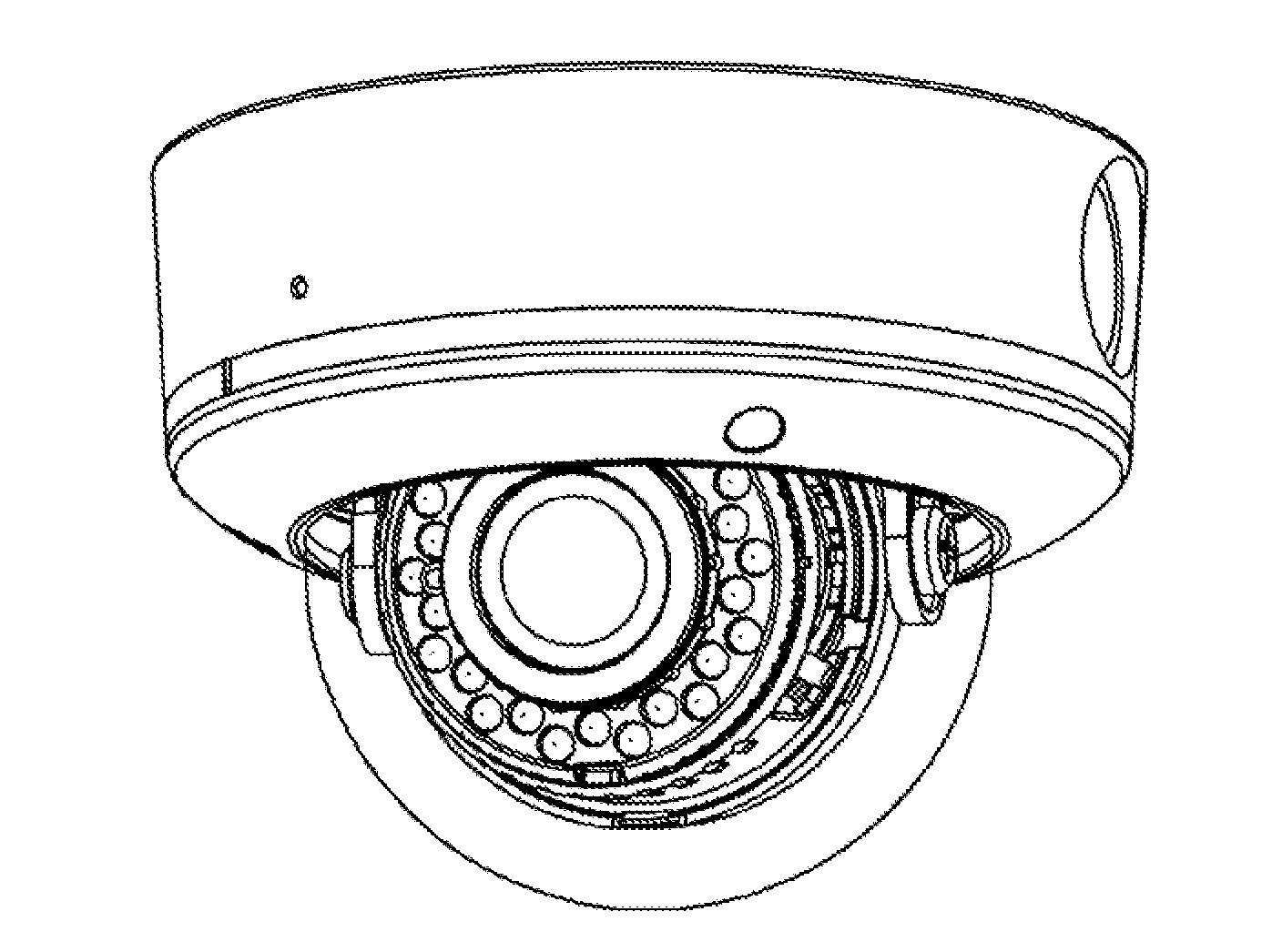 1397x1046 Surveillance Camera Line Icon Cctv And Security Device - Cctv Camera Drawing