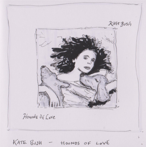 600x605 hand drawn album covers illustrations of records, cds and singles - Cd Cover Drawing