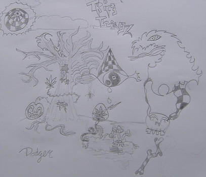 407x350 trife thieves cd cover drawing - Cd Cover Drawing