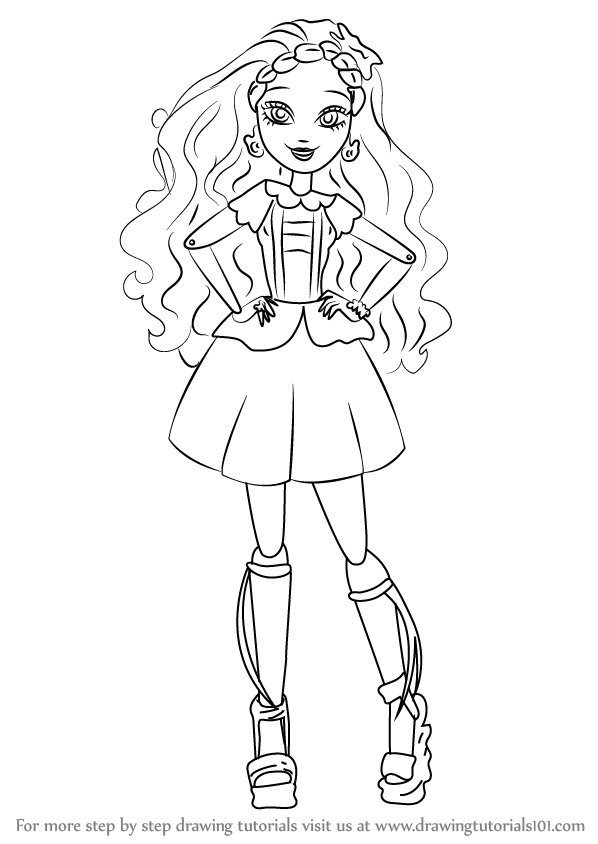 598x844 Learn How To Draw Cedar Wood From Ever After High - Cedar Drawings