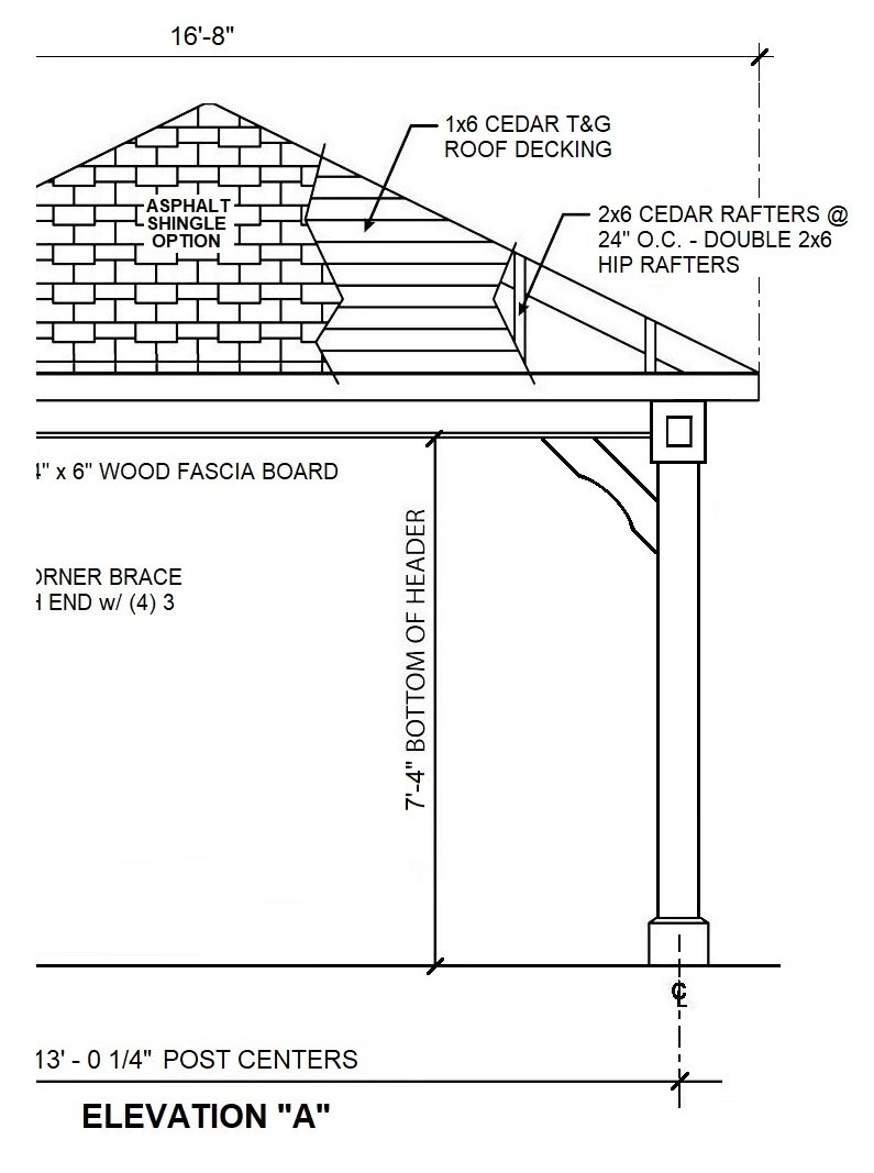 795x1067 Sample Set Of Pergola Drawings - Cedar Drawings