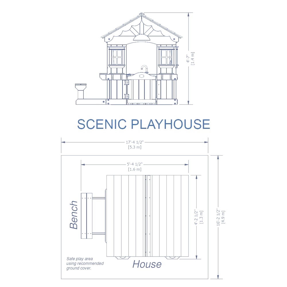 1000x1000 Scenic Cedar Playhouse Duchess Outlet Playhouse Diy - Cedar Drawings
