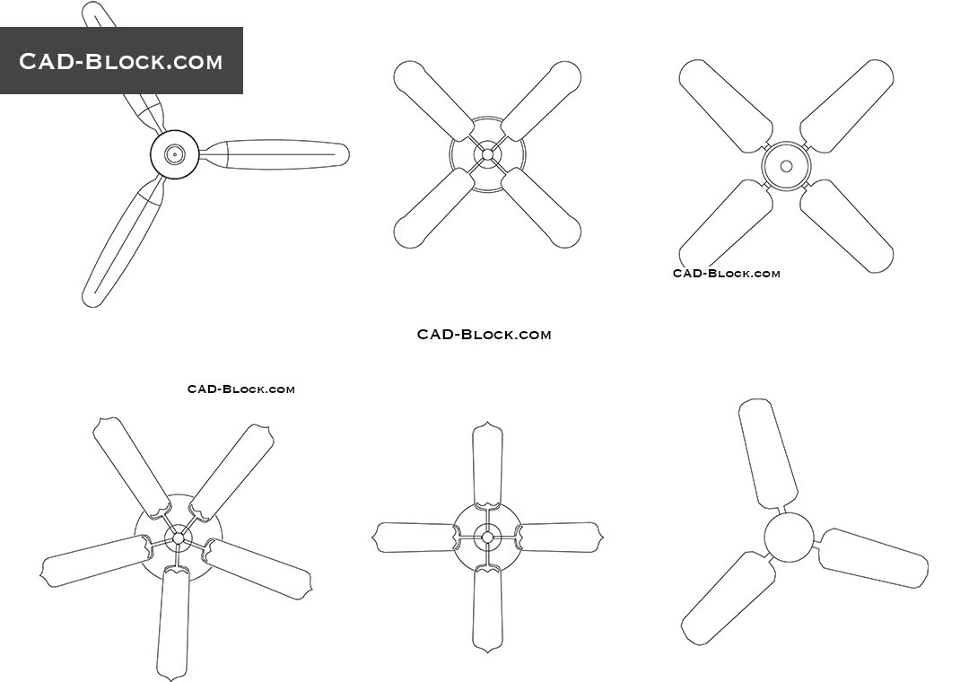 1080x760 ceiling fans cad blocks in plan, dwg models - Ceiling Fan Drawing