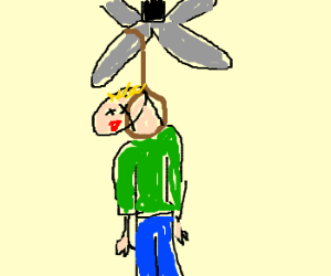 300x250 dead man hanging from ceiling fan drawing - Ceiling Fan Drawing
