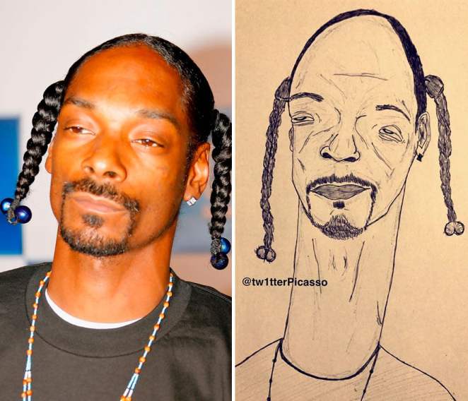 662x568 you'll love these amazingly bad celebrity drawings - Celebrity Drawings