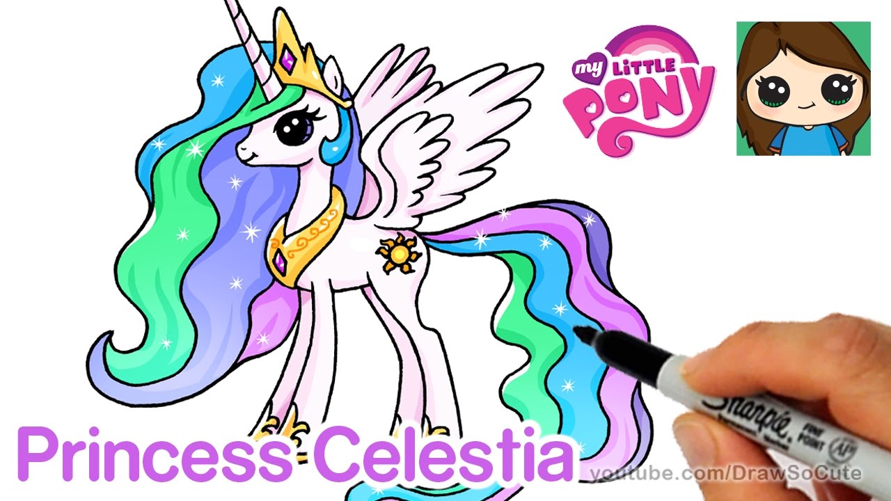 1280x720 how to draw princess celestia - Celestia Drawing