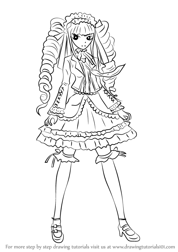 598x844 learn how to draw celestia ludenberg from danganronpa - Celestia Drawing