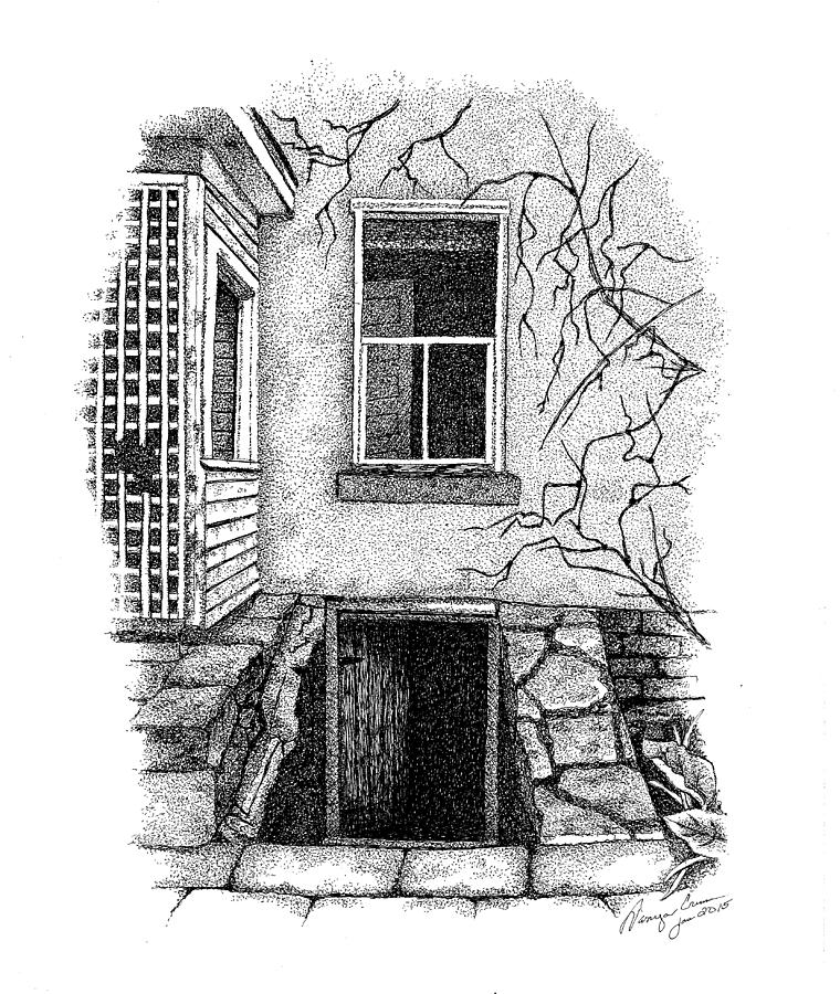 760x900 Cellar Door Drawing - Cellar Drawing