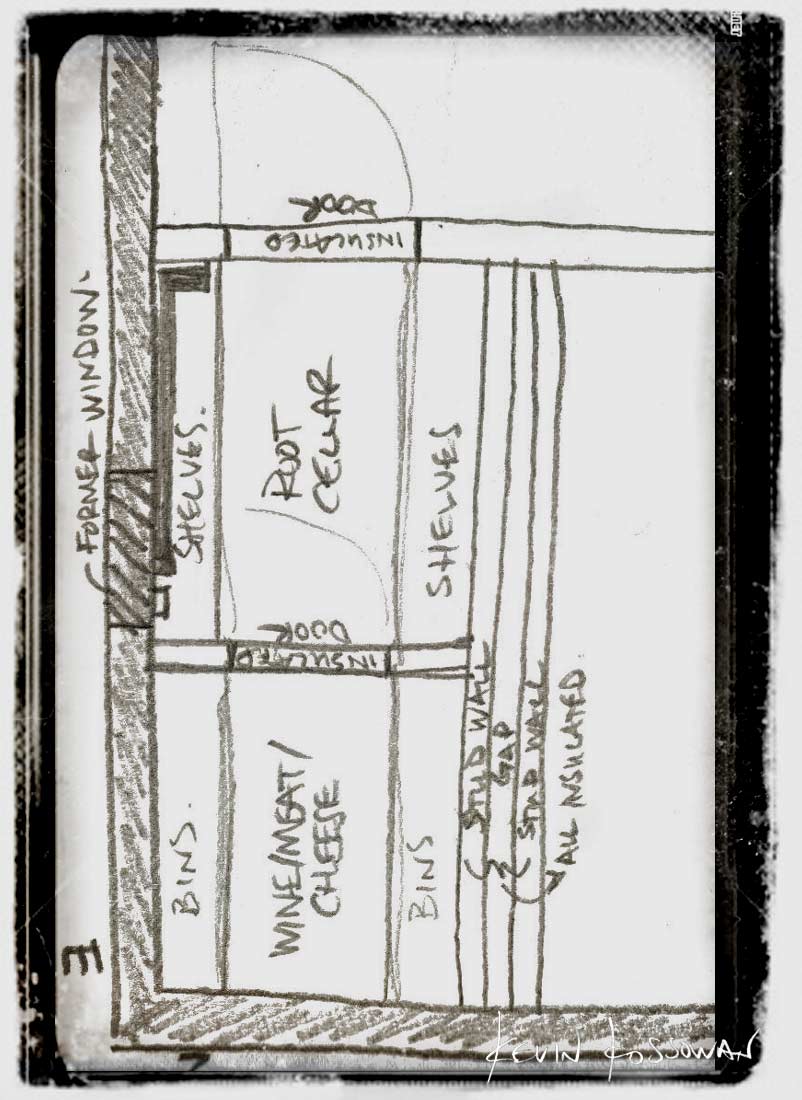 802x1100 Cellar Drawing - Cellar Drawing
