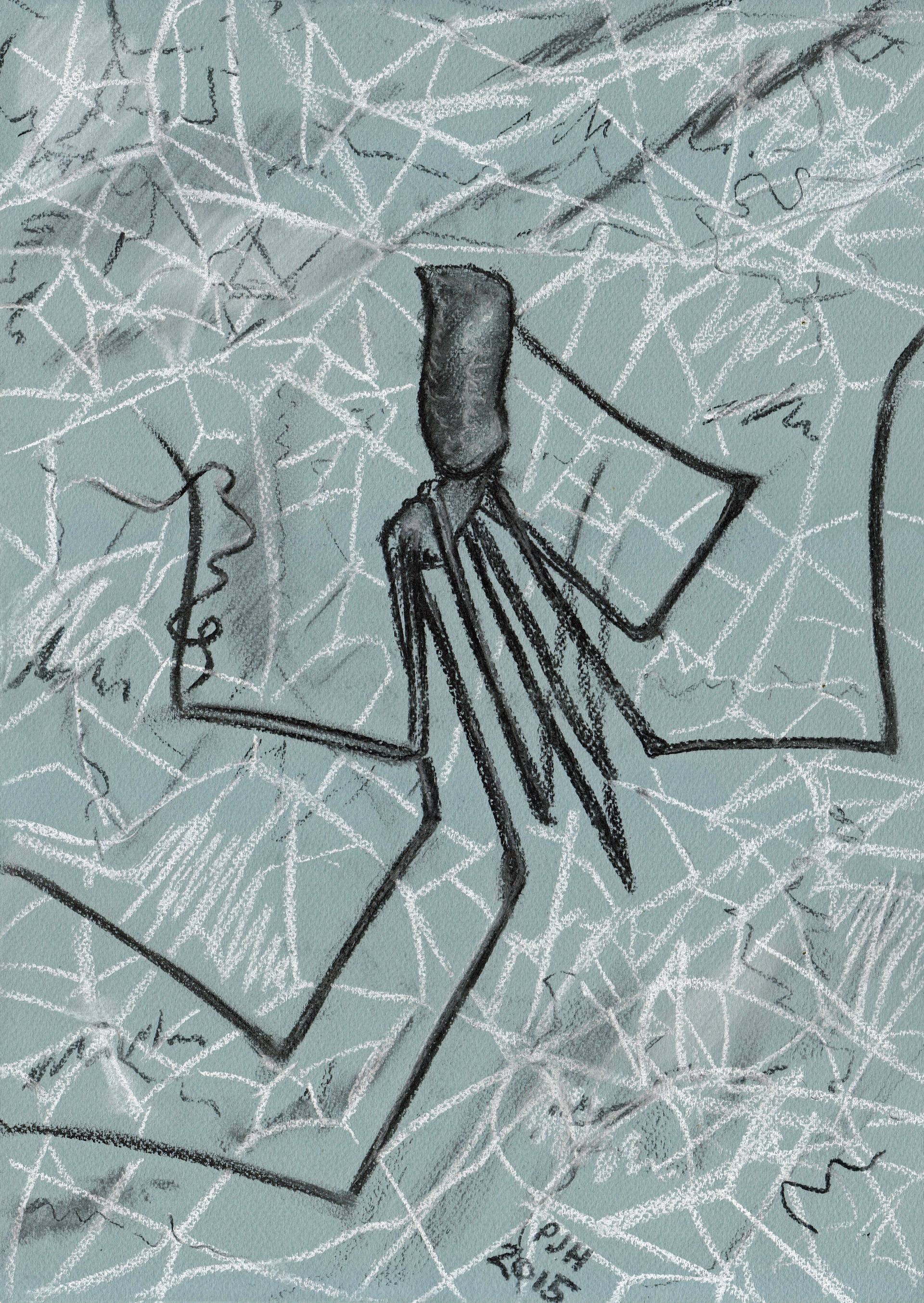 1920x2707 Cellar Spider Study Drawing - Cellar Drawing