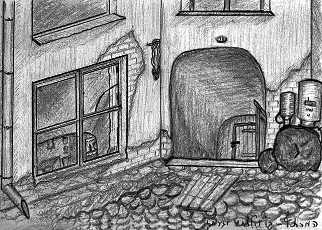 640x458 Drawing Of The Cellar Where Leibl Kurisky Was Born, Vilna, Poland - Cellar Drawing