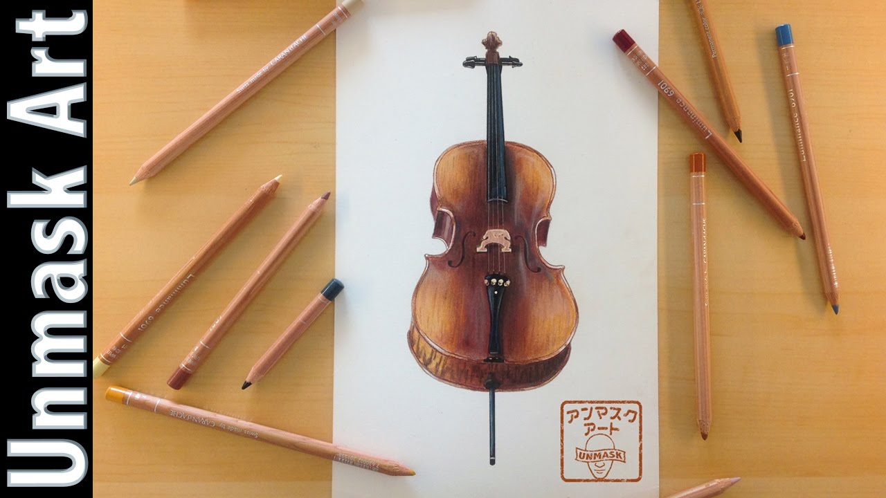 1280x720 how to draw wood texture - Cello Drawing