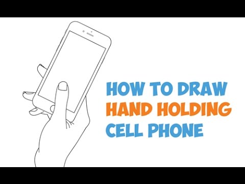 480x360 how to draw hand holding cell phone - Cellphone Drawing