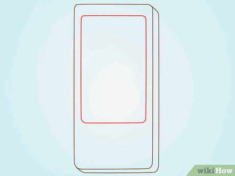 460x345 how to draw a cell phone steps - Cellphone Drawing