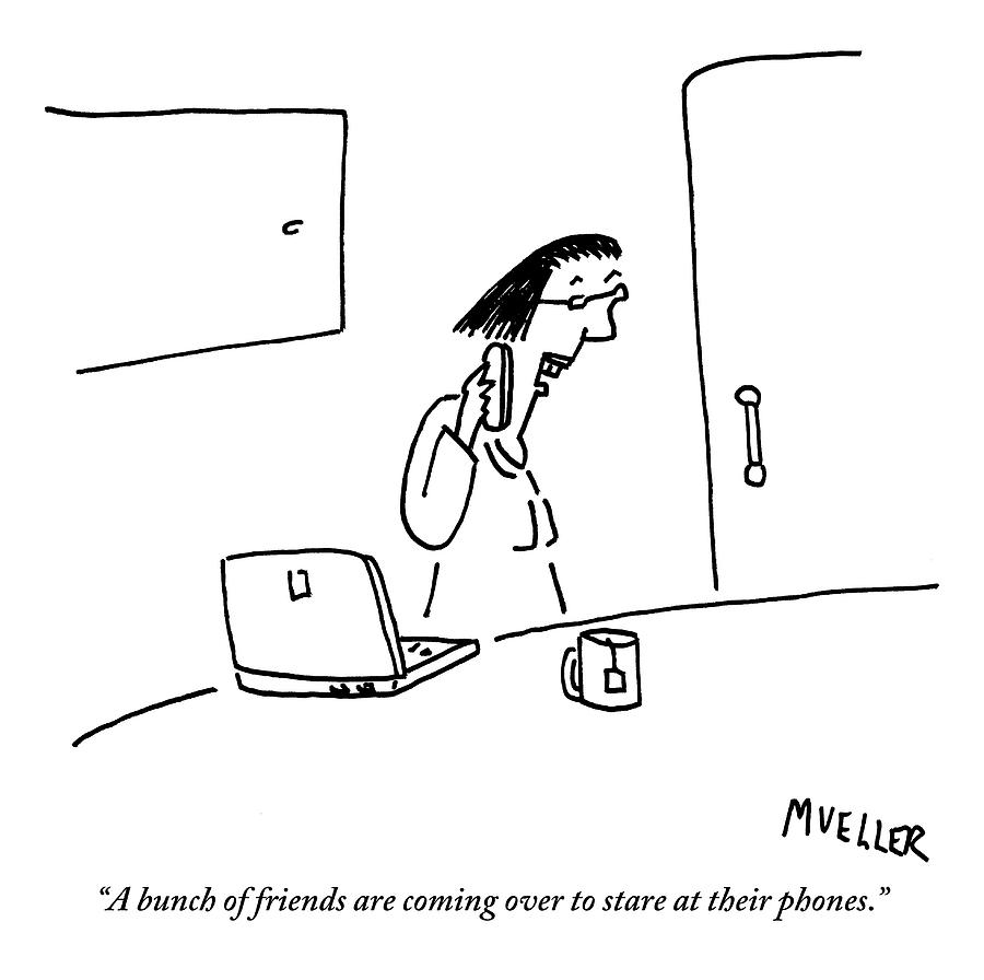 900x896 woman speaks into her cellphone drawing - Cellphone Drawing