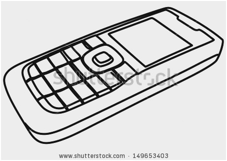 450x320 cell phone coloring - Cellphone Drawing