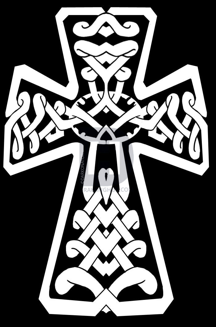 700x1061 How To Draw A Celtic Cross, Step - Celtic Cross Drawing