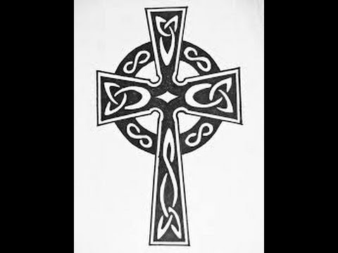 480x360 How To Draw A Tribal Celtic Cross - Celtic Cross Drawing