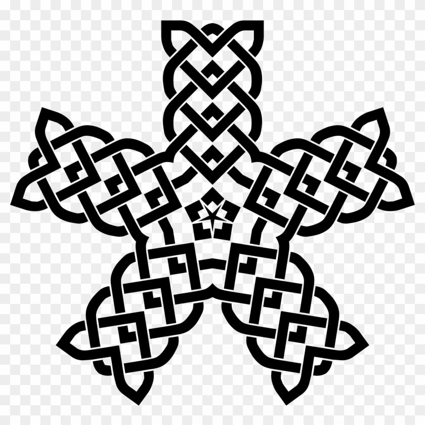 840x839 Celtic Knot Mandala - Celtic Cross Line Drawing