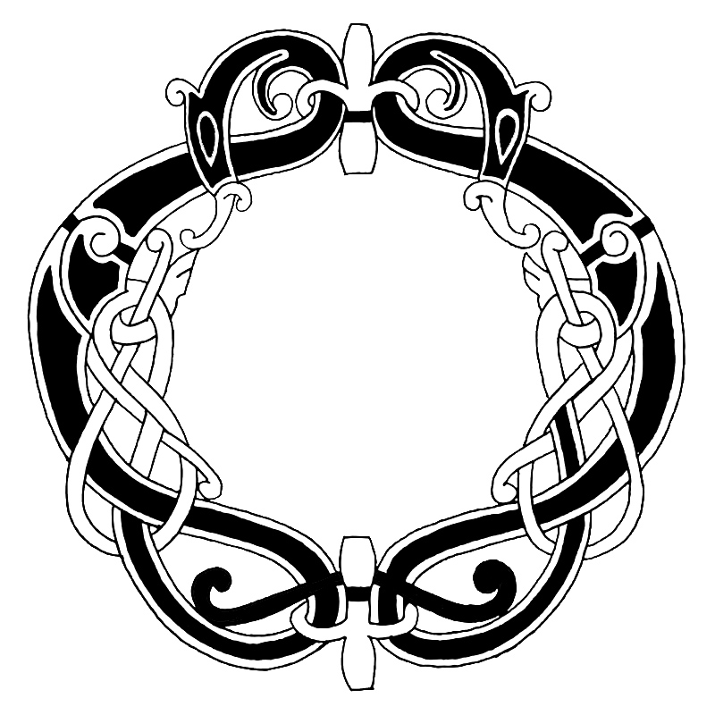 800x800 Celtic Clipart Free - Celtic Cross Line Drawing