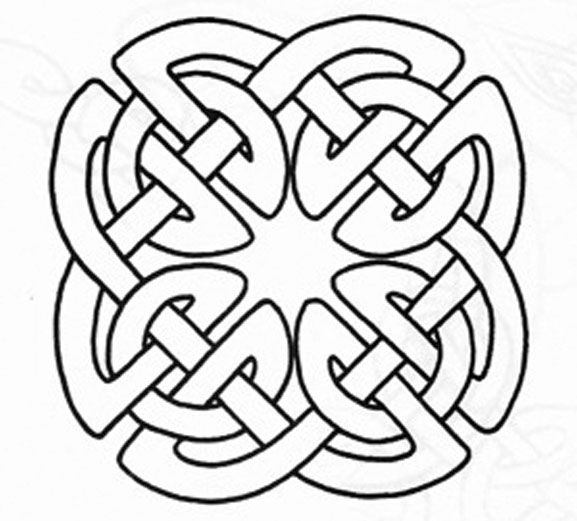 577x521 Free Printable Celtic Knot Patterns - Celtic Cross Line Drawing