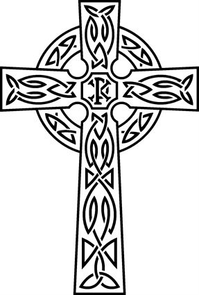 Celtic Cross Line Drawing at PaintingValley.com | Explore collection of ...