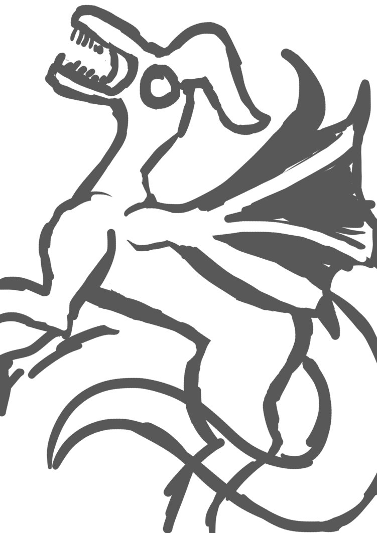 751x1063 Celtic Dragon - Celtic Dragon Drawing