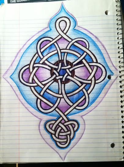 406x547 How To Draw Celtic Knot Work Steps - Celtic Drawings