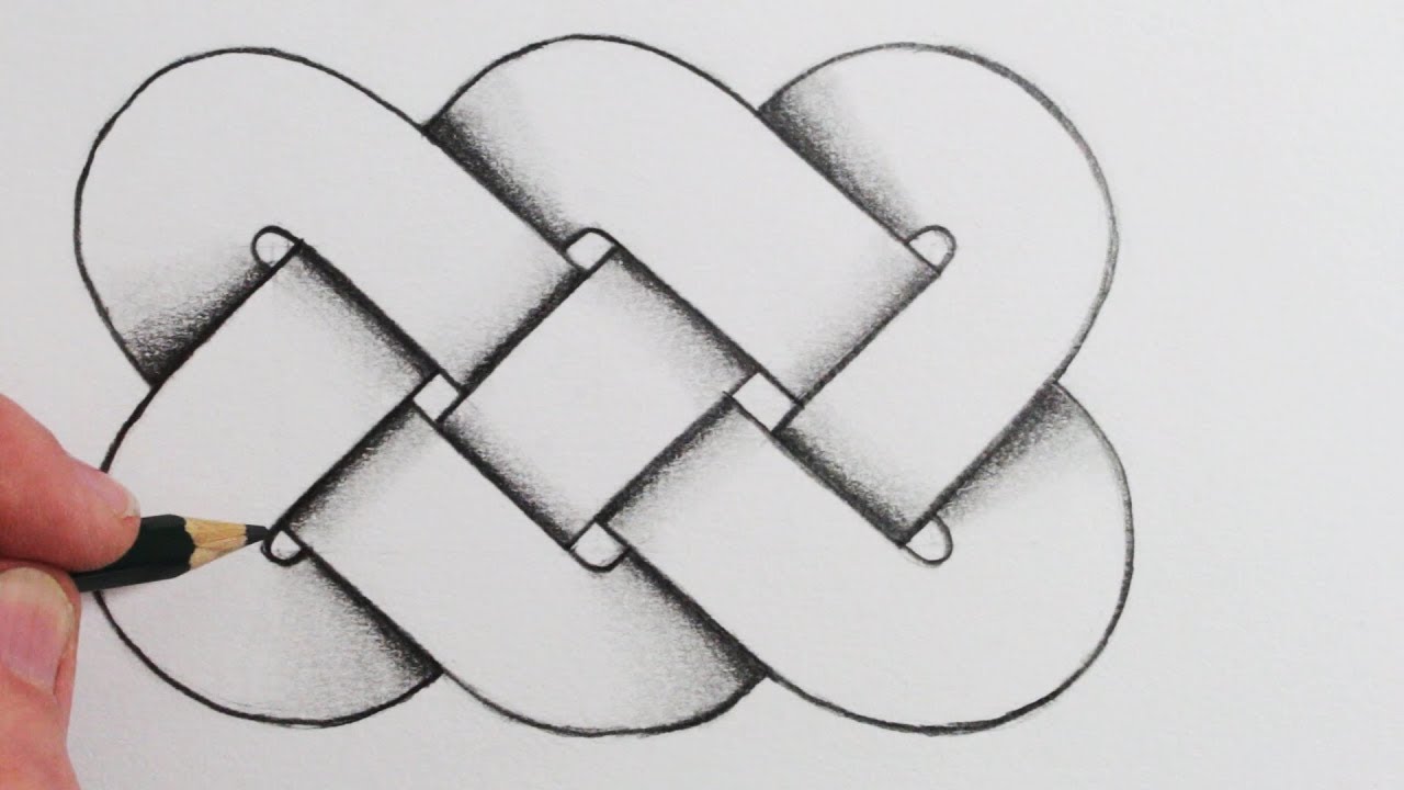 1280x720 How To Draw A Celtic Knot In Steps - Celtic Drawings