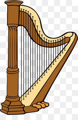 260x400 celtic harp png - Celtic Harp Drawing