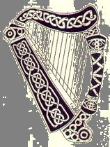 158x210 celtic harp drawing - Celtic Harp Drawing