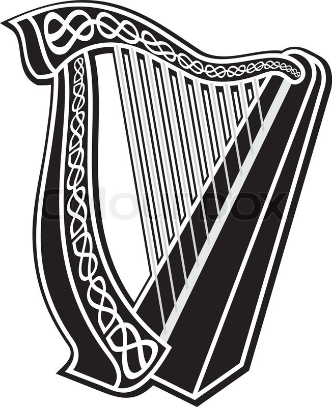 Celtic Harp Drawing at Explore collection of