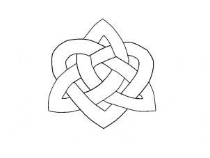 302x227 How To Draw A Celtic Heart Knot, Step - Celtic Heart Drawing