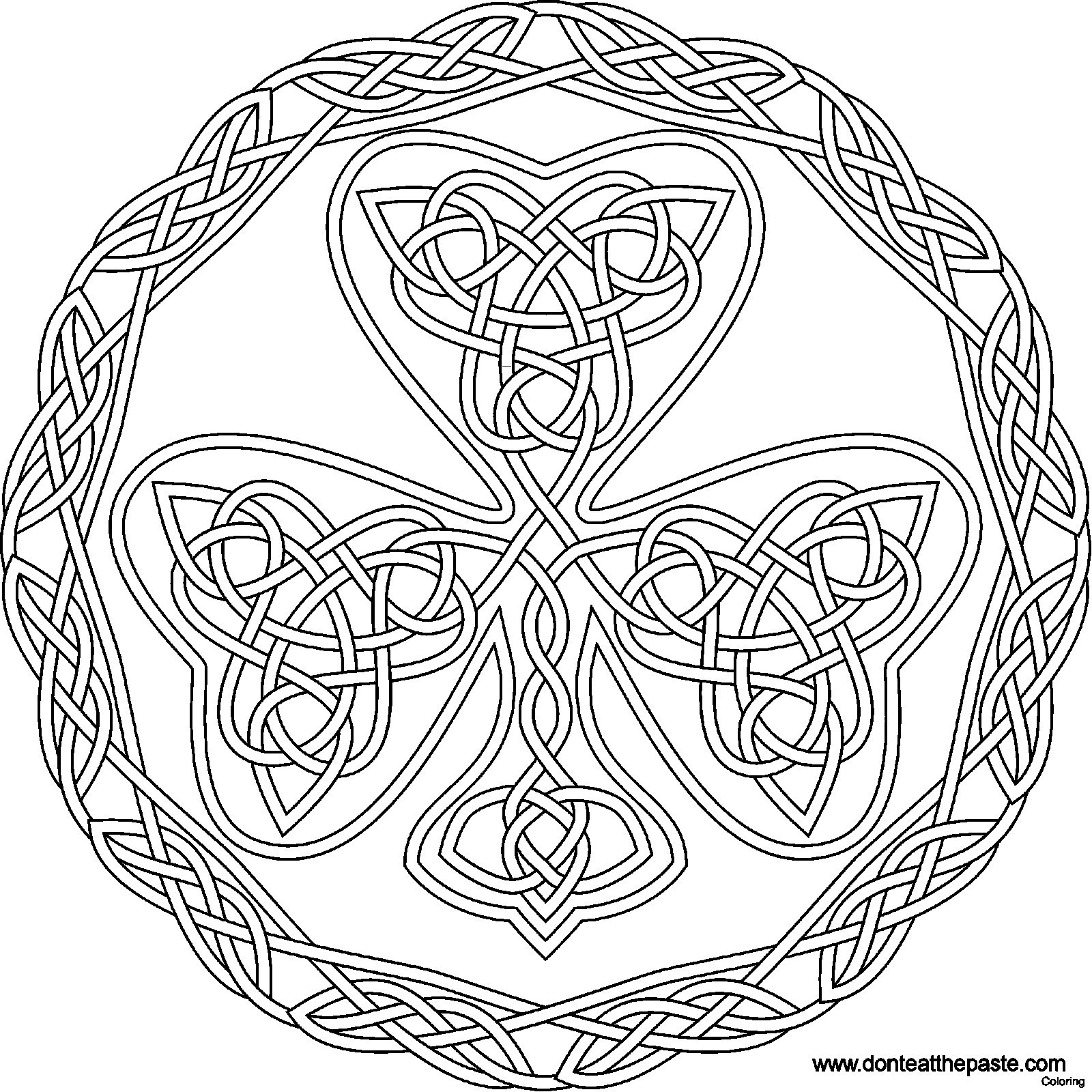 1600x1600 Rhythm Drawing Celtic Knot For Free Download - Celtic Knot Drawing