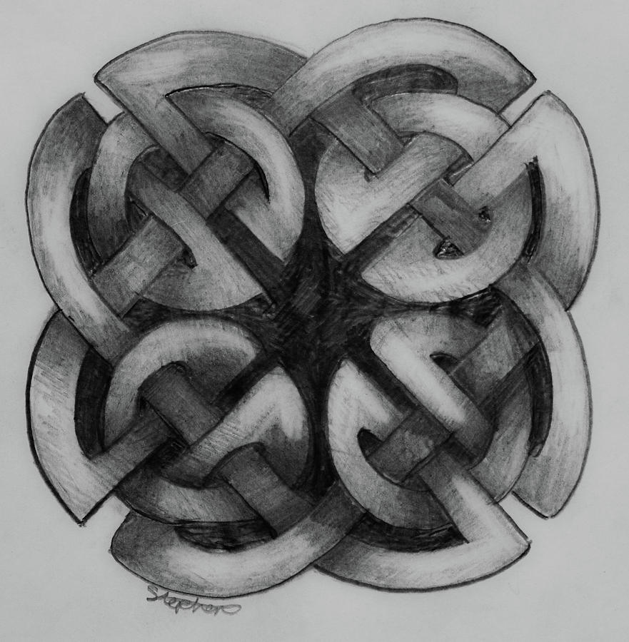 881x900 Simple Celtic Knot Drawing Painting - Celtic Knot Drawing