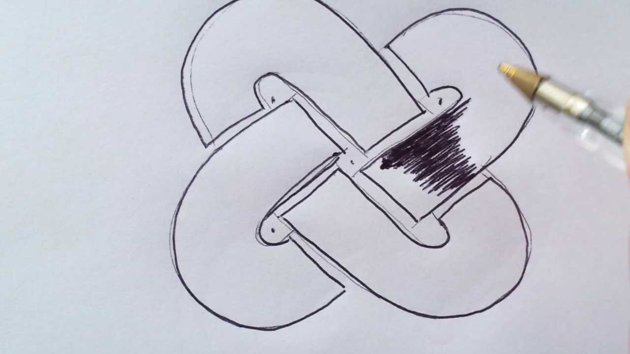 1280x720 how to draw a really easy single celtic knot - Celtic Knot Drawing Step By Step