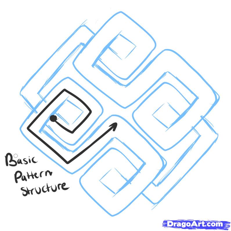 796x796 how to draw a celtic knot, step - Celtic Knot Drawing Step By Step