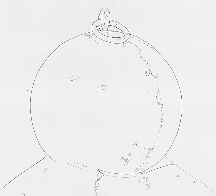 735x666 how to draw realistic rough stones and cement objects in colored - Cement Drawing