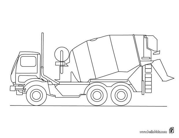 620x480 cement mixer truck coloring pages - Cement Truck Drawing