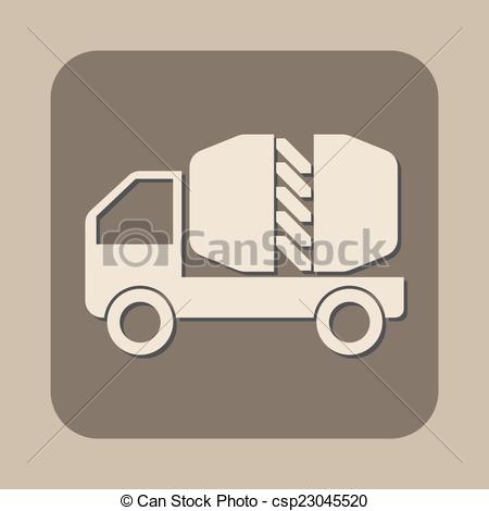 450x470 cement truck vector icon vector illustration - Cement Truck Drawing