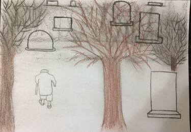 375x259 cemetery drawing - Cemetery Drawing