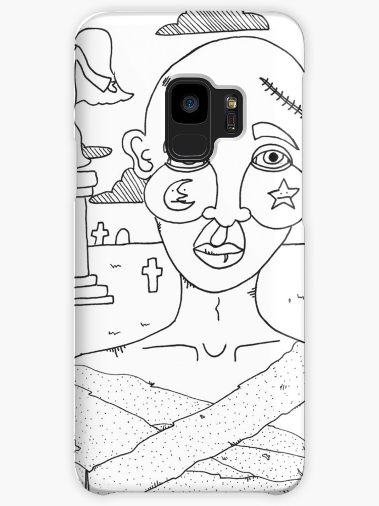 750x1000 untitled cemetery drawing cases skins for samsung galaxy - Cemetery Drawing