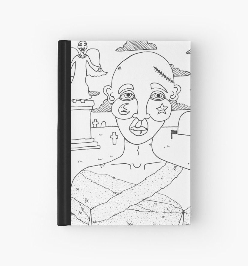 827x889 untitled cemetery drawing hardcover journals - Cemetery Drawing