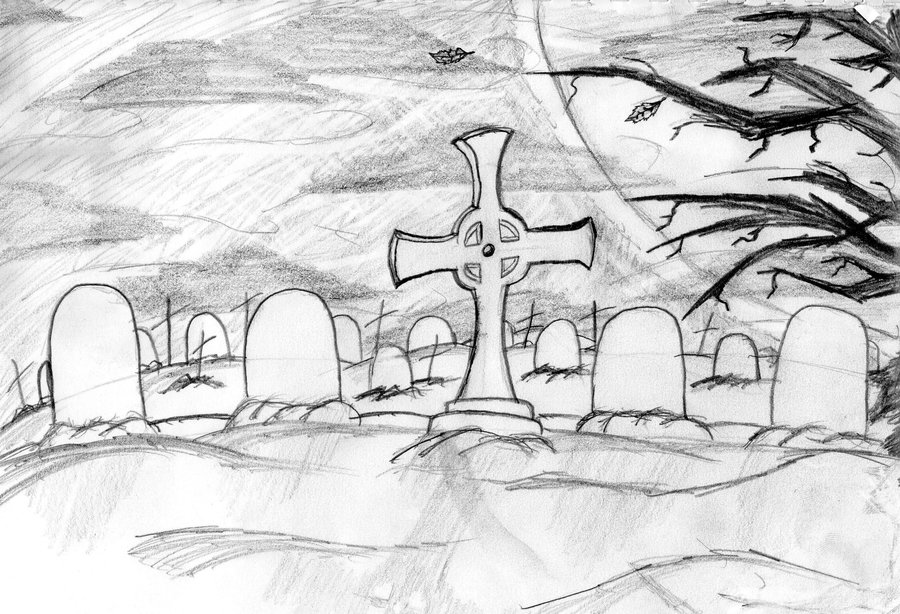 Cemetery Drawing At Explore Collection Of Cemetery