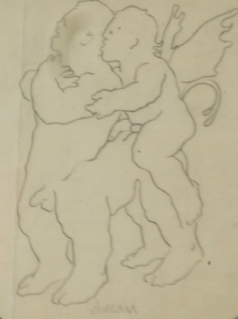 822x1100 george dureau cherub centaur drawing - Centaur Drawing