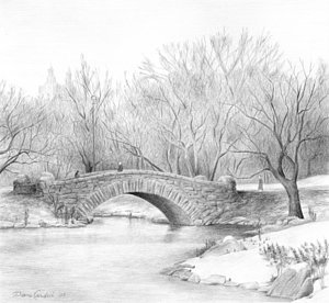 300x276 City Park Drawings Fine Art America - Central Park Drawing